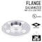 B & K STZ Industries 1 in. FIP each Galvanized Malleable Iron Floor Flange 311UPF-1 - alternate 3